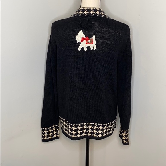 Holiday Wheaten Dog presents cardigan - medium - Picture 5 of 7